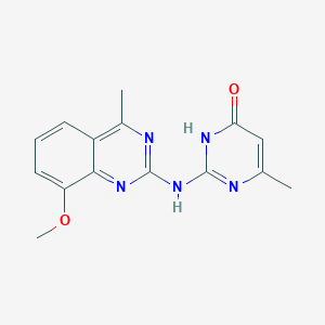 2-[(8-methoxy-4-methylquinazolin-2-yl)amino]-6-methylpyrimidin-4(3H)-one