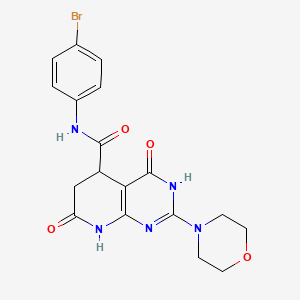 N-(4-bromophenyl)-2-(morpholin-4-yl)-4,7-dioxo-3,4,5,6,7,8-hexahydropyrido[2,3-d]pyrimidine-5-carboxamide