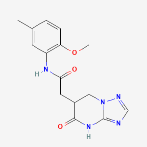 N-(2-methoxy-5-methylphenyl)-2-(5-oxo-4,5,6,7-tetrahydro[1,2,4]triazolo[1,5-a]pyrimidin-6-yl)acetamide