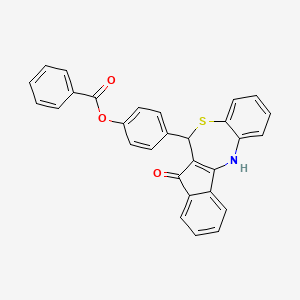 4-(7-Hydroxy-6H-indeno[2,1-C][1,5]benzothiazepin-6-YL)phenyl benzoate