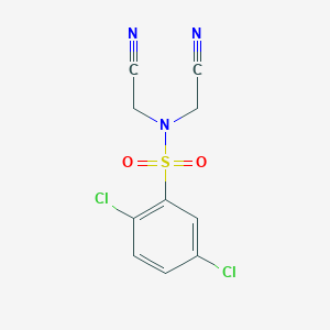 2,5-dichloro-N,N-bis(cyanomethyl)benzenesulfonamide