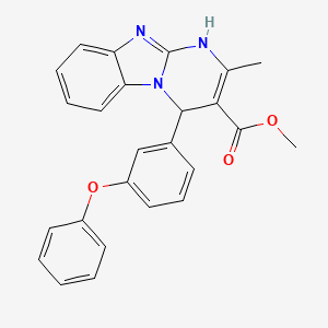 Methyl 2-methyl-4-(3-phenoxyphenyl)-1,4-dihydropyrimido[1,2-a]benzimidazole-3-carboxylate