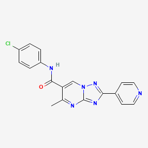 N-(4-chlorophenyl)-5-methyl-2-(pyridin-4-yl)[1,2,4]triazolo[1,5-a]pyrimidine-6-carboxamide