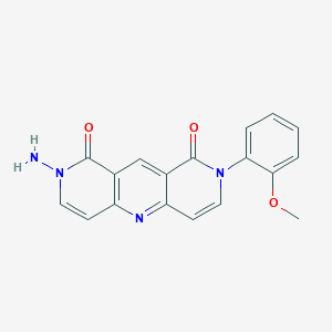 molecular formula C18H14N4O3 B11180564 2-amino-8-(2-methoxyphenyl)pyrido[4,3-b][1,6]naphthyridine-1,9(2H,8H)-dione 