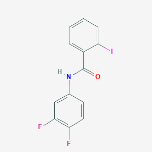 molecular formula C13H8F2INO B11180569 N-(3,4-difluorophenyl)-2-iodobenzamide 