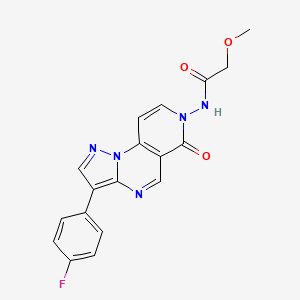 N-[3-(4-fluorophenyl)-6-oxopyrazolo[1,5-a]pyrido[3,4-e]pyrimidin-7(6H)-yl]-2-methoxyacetamide