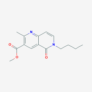 molecular formula C15H18N2O3 B11180600 Methyl 6-butyl-2-methyl-5-oxo-5,6-dihydro-1,6-naphthyridine-3-carboxylate 