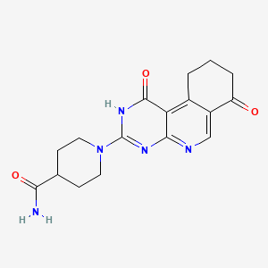 1-(1,7-Dioxo-1,2,7,8,9,10-hexahydropyrimido[4,5-c]isoquinolin-3-yl)piperidine-4-carboxamide