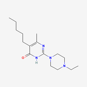 2-(4-ethylpiperazin-1-yl)-6-methyl-5-pentylpyrimidin-4(3H)-one