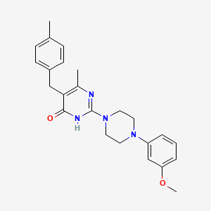 2-[4-(3-methoxyphenyl)piperazin-1-yl]-6-methyl-5-(4-methylbenzyl)pyrimidin-4(3H)-one