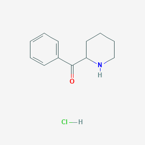 molecular formula C12H16ClNO B111808 2-Benzoylpiperidine hydrochloride CAS No. 138371-65-0