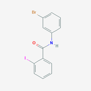 molecular formula C13H9BrINO B11180842 N-(3-bromophenyl)-2-iodobenzamide 