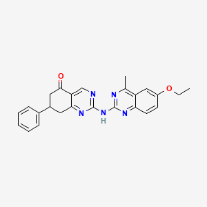 2-[(6-ethoxy-4-methylquinazolin-2-yl)amino]-7-phenyl-7,8-dihydroquinazolin-5(6H)-one