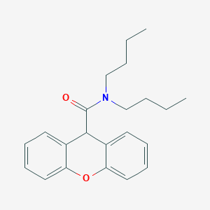 molecular formula C22H27NO2 B11180876 N,N-dibutyl-9H-xanthene-9-carboxamide 