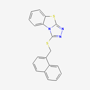 3-[(Naphthalen-1-ylmethyl)sulfanyl][1,2,4]triazolo[3,4-b][1,3]benzothiazole