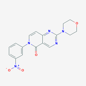 2-(morpholin-4-yl)-6-(3-nitrophenyl)pyrido[4,3-d]pyrimidin-5(6H)-one