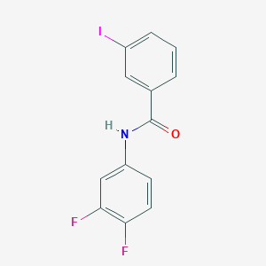 molecular formula C13H8F2INO B11180899 N-(3,4-difluorophenyl)-3-iodobenzamide 