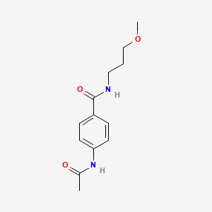 molecular formula C13H18N2O3 B11180911 4-acetamido-N-(3-methoxypropyl)benzamide 