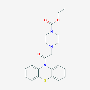 ethyl 4-[2-oxo-2-(10H-phenothiazin-10-yl)ethyl]piperazine-1-carboxylate