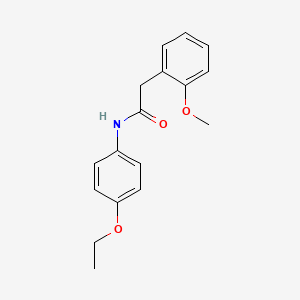 molecular formula C17H19NO3 B11180988 N-(4-ethoxyphenyl)-2-(2-methoxyphenyl)acetamide 