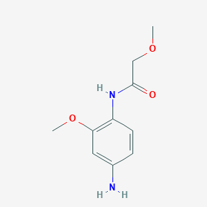 molecular formula C10H14N2O3 B011181 N-(4-amino-2-methoxyphenyl)-2-methoxyacetamide CAS No. 110506-34-8