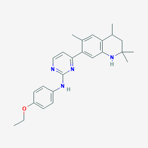 N-(4-ethoxyphenyl)-4-(2,2,4,6-tetramethyl-1,2,3,4-tetrahydroquinolin-7-yl)pyrimidin-2-amine