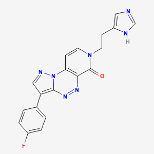 3-(4-fluorophenyl)-7-[2-(1H-imidazol-5-yl)ethyl]pyrazolo[5,1-c]pyrido[4,3-e][1,2,4]triazin-6(7H)-one