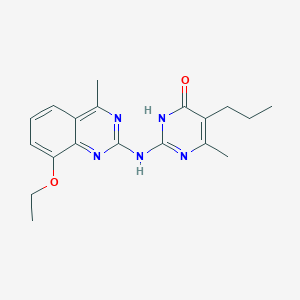 2-[(8-ethoxy-4-methylquinazolin-2-yl)amino]-6-methyl-5-propylpyrimidin-4(3H)-one