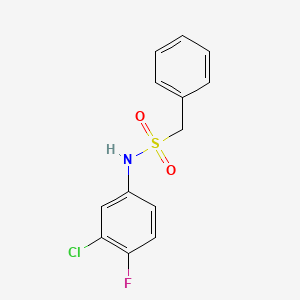 N-(3-chloro-4-fluorophenyl)-1-phenylmethanesulfonamide