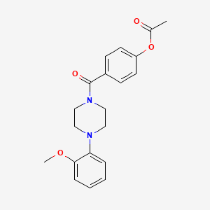 4-{[4-(2-Methoxyphenyl)piperazin-1-yl]carbonyl}phenyl acetate