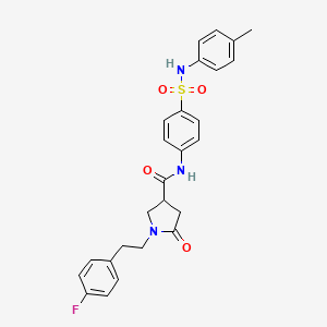 1-[2-(4-fluorophenyl)ethyl]-N-{4-[(4-methylphenyl)sulfamoyl]phenyl}-5-oxopyrrolidine-3-carboxamide