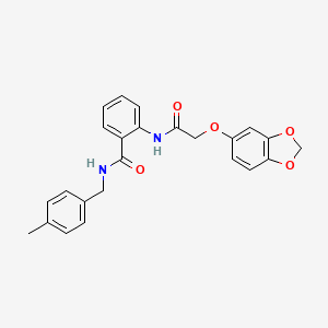 2-{[(1,3-benzodioxol-5-yloxy)acetyl]amino}-N-(4-methylbenzyl)benzamide