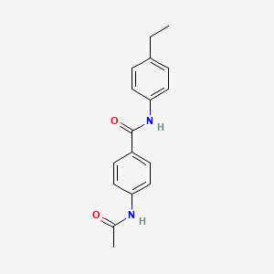 4-acetamido-N-(4-ethylphenyl)benzamide