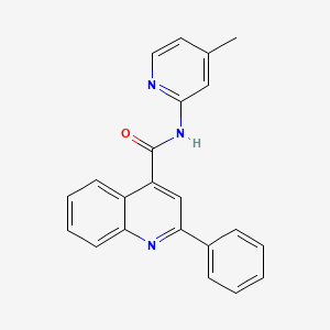 N-(4-methylpyridin-2-yl)-2-phenylquinoline-4-carboxamide