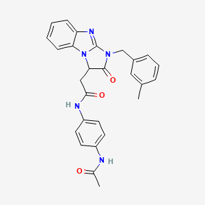 N-[4-(acetylamino)phenyl]-2-[1-(3-methylbenzyl)-2-oxo-2,3-dihydro-1H-imidazo[1,2-a]benzimidazol-3-yl]acetamide