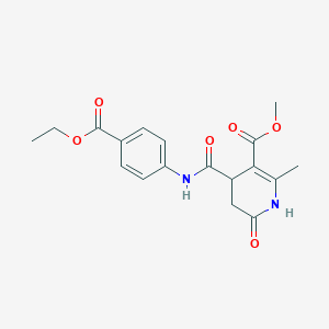 Methyl 4-{[4-(ethoxycarbonyl)phenyl]carbamoyl}-6-hydroxy-2-methyl-4,5-dihydropyridine-3-carboxylate