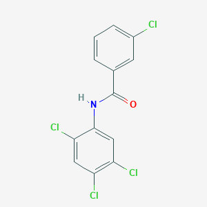 molecular formula C13H7Cl4NO B11181304 3-chloro-N-(2,4,5-trichlorophenyl)benzamide CAS No. 346696-93-3