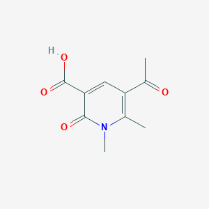 molecular formula C10H11NO4 B11181305 5-Acetyl-1,6-dimethyl-2-oxo-1,2-dihydropyridine-3-carboxylic acid 