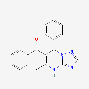 (5-Methyl-7-phenyl-4,7-dihydro[1,2,4]triazolo[1,5-a]pyrimidin-6-yl)(phenyl)methanone