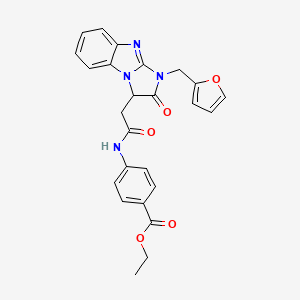 ethyl 4-({[1-(furan-2-ylmethyl)-2-oxo-2,3-dihydro-1H-imidazo[1,2-a]benzimidazol-3-yl]acetyl}amino)benzoate