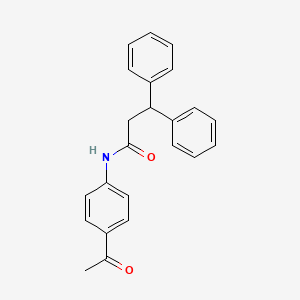 N-(4-acetylphenyl)-3,3-diphenylpropanamide