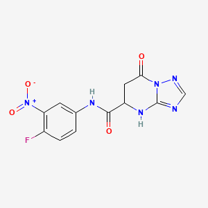 N-(4-fluoro-3-nitrophenyl)-7-oxo-4,5,6,7-tetrahydro[1,2,4]triazolo[1,5-a]pyrimidine-5-carboxamide