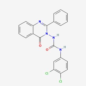 1-(3,4-dichlorophenyl)-3-(4-oxo-2-phenylquinazolin-3(4H)-yl)urea