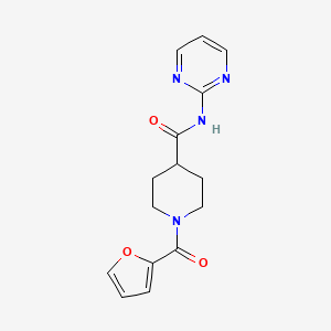 1-(furan-2-ylcarbonyl)-N-(pyrimidin-2-yl)piperidine-4-carboxamide