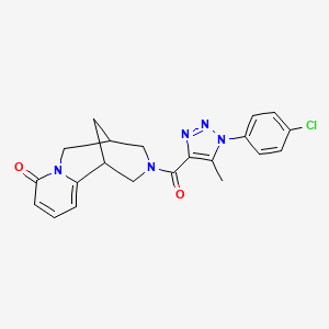 3-{[1-(4-chlorophenyl)-5-methyl-1H-1,2,3-triazol-4-yl]carbonyl}-1,2,3,4,5,6-hexahydro-8H-1,5-methanopyrido[1,2-a][1,5]diazocin-8-one