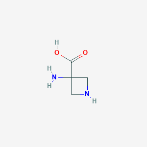 molecular formula C4H8N2O2 B111815 3-Aminoazetidine-3-carboxylic acid CAS No. 138650-25-6