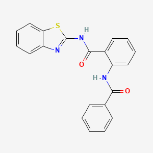 2-benzamido-N-(1,3-benzothiazol-2-yl)benzamide