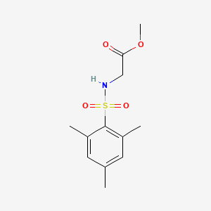 molecular formula C12H17NO4S B11181506 Methyl 2-(2,4,6-trimethylbenzenesulfonamido)acetate CAS No. 346696-73-9