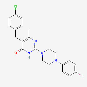 5-(4-chlorobenzyl)-2-[4-(4-fluorophenyl)piperazin-1-yl]-6-methylpyrimidin-4(3H)-one