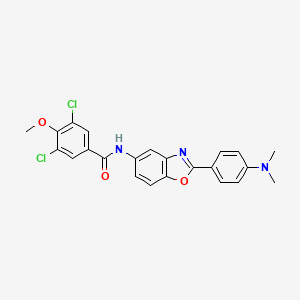 3,5-dichloro-N-{2-[4-(dimethylamino)phenyl]-1,3-benzoxazol-5-yl}-4-methoxybenzamide